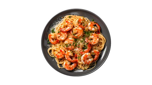 Joys Pepper Jelly & Spaghetti with Shrimp in Oyster Sauce